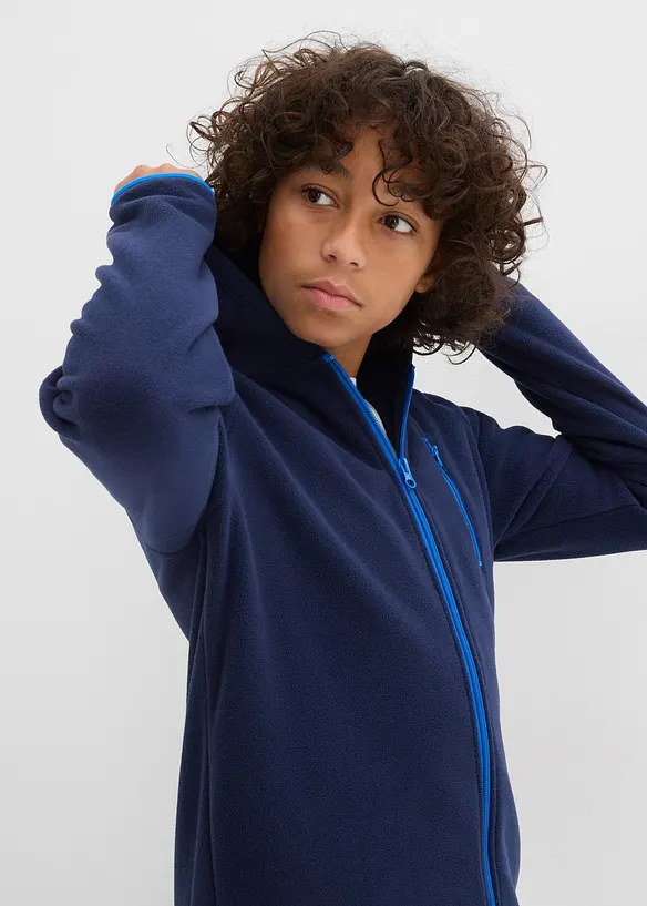 Flísová bunda s kontrastními detaily, bonprix