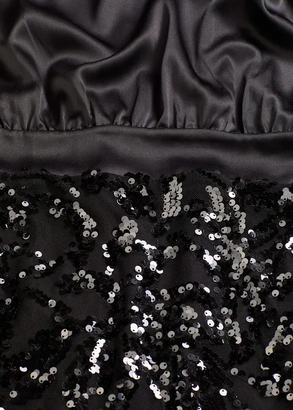 Midi šaty s flitry, bonprix