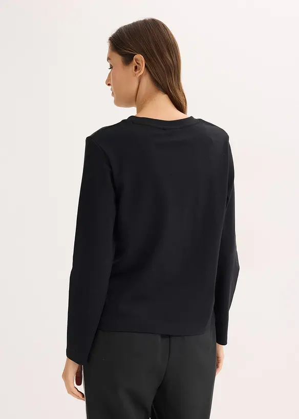 Tričko s dlouhým rukávem, z čisté organické bavlny, bonprix