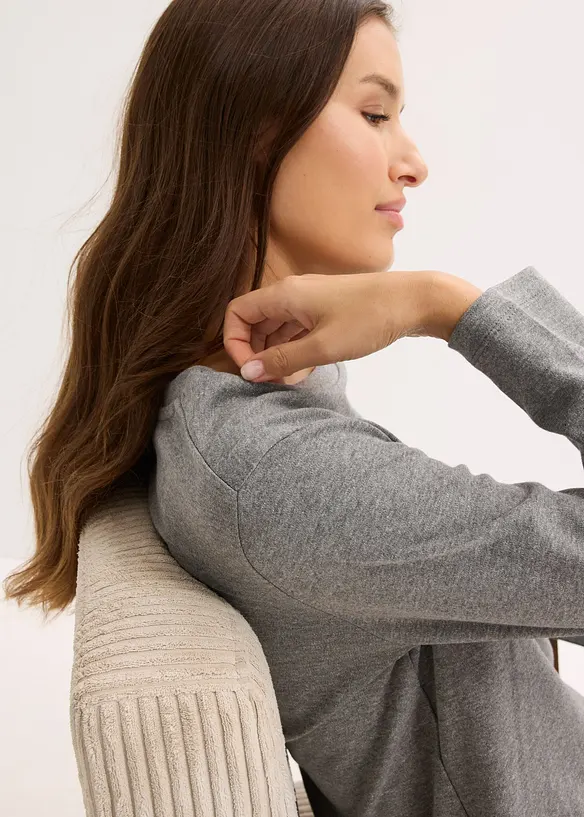 Tričko s dlouhým rukávem, z čisté organické bavlny, bonprix