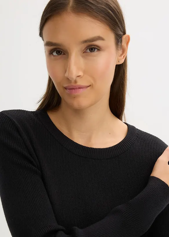 Svetr z jemné pleteniny z měkké viskózové směsi, bonprix