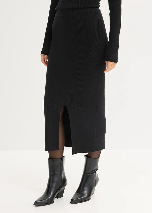 Sukně z jemné pleteniny z měkké viskózové směsi, bonprix