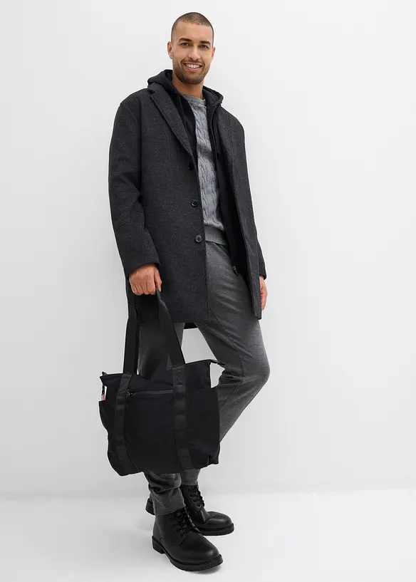 Krátký kabát s podílem vlny, bonprix