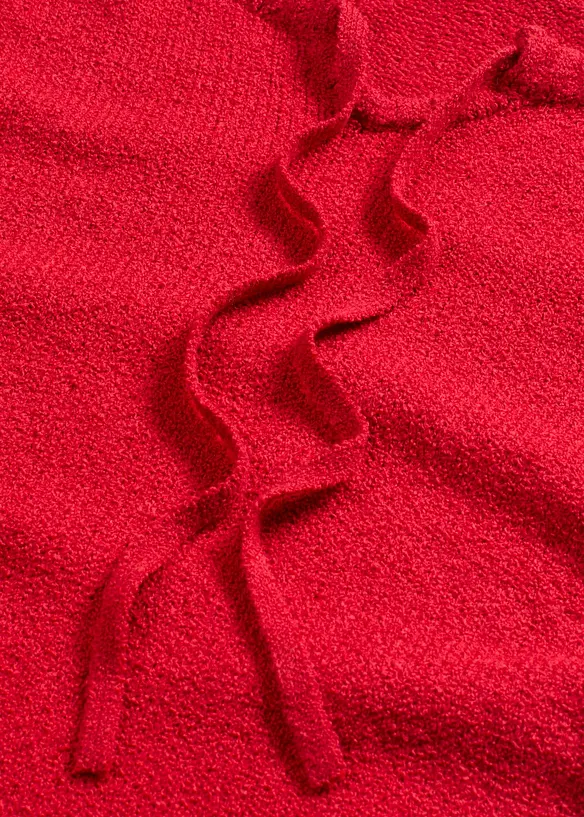 Svetr ze silnější pleteniny, s vázačkou, bonprix