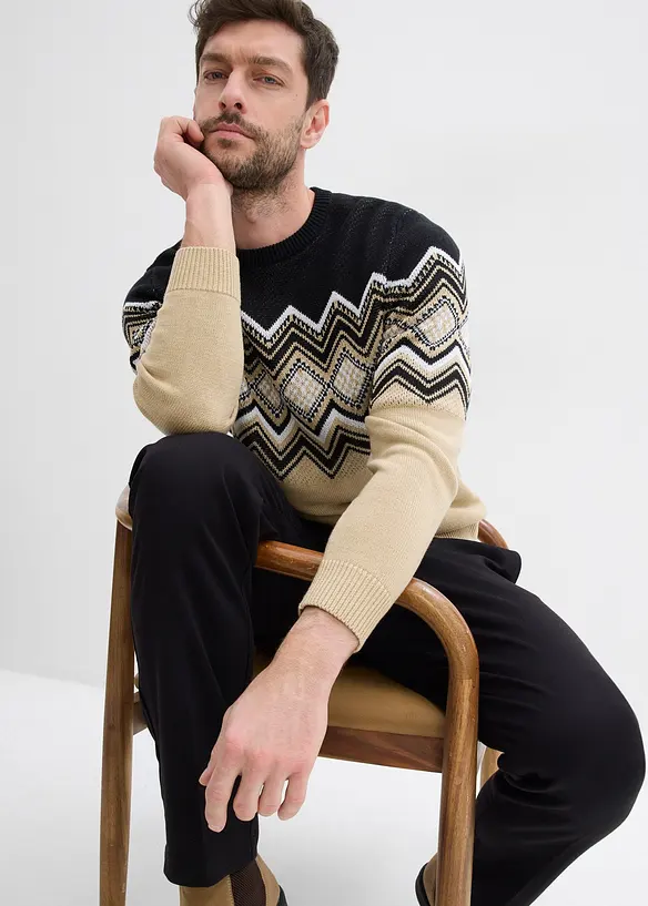 Svetr s norským vzorem, bonprix