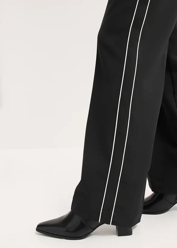 Kalhoty Palazzo s ozdobnými proužky, bonprix