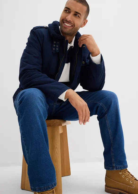 Zimní bunda s medvídkovou podšívkou, bonprix