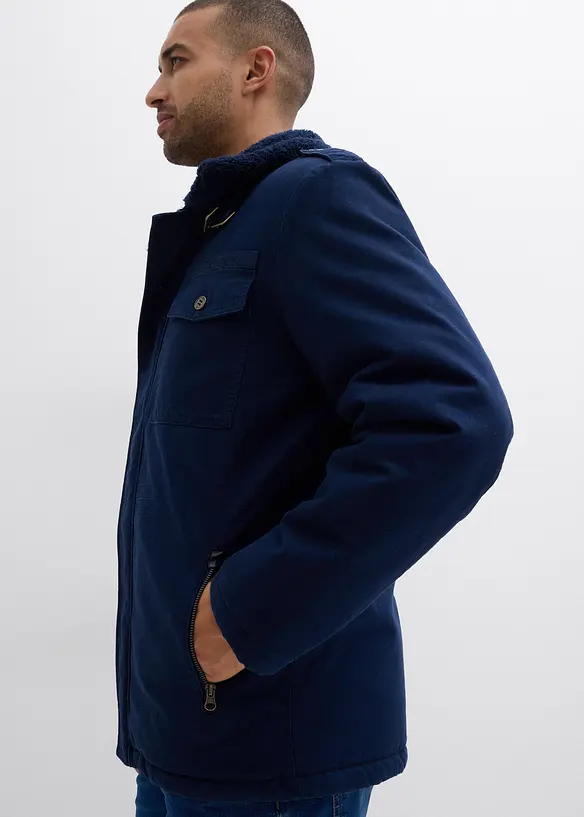 Zimní bunda s medvídkovou podšívkou, bonprix