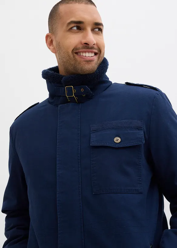 Zimní bunda s medvídkovou podšívkou, bonprix