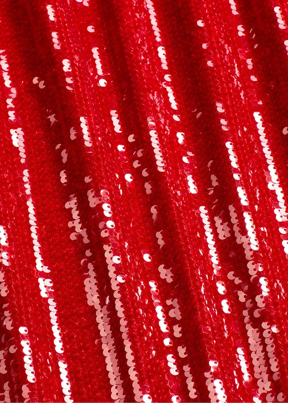 Midi sukně s pajetkami, bonprix