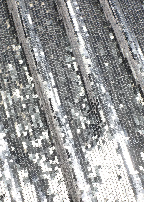 Midi sukně s pajetkami, bonprix