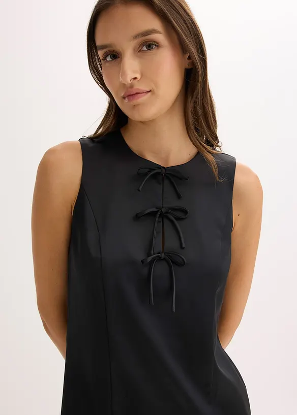 Minišaty z lesklého saténu, bonprix