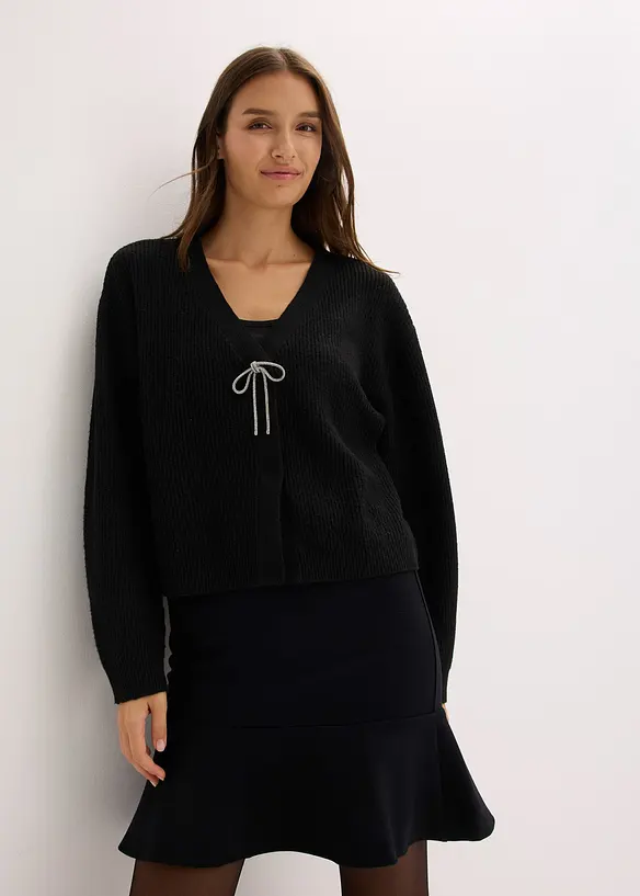 Kr&aacute;tk&yacute; pleten&yacute; kab&aacute;tek, bonprix