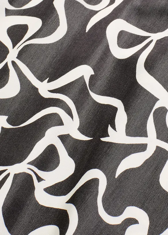 Midi šaty ze splývavé směsi s viskózou, bonprix