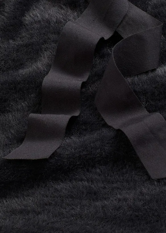 Dlouhý svetr z měkké péřové příze, bonprix