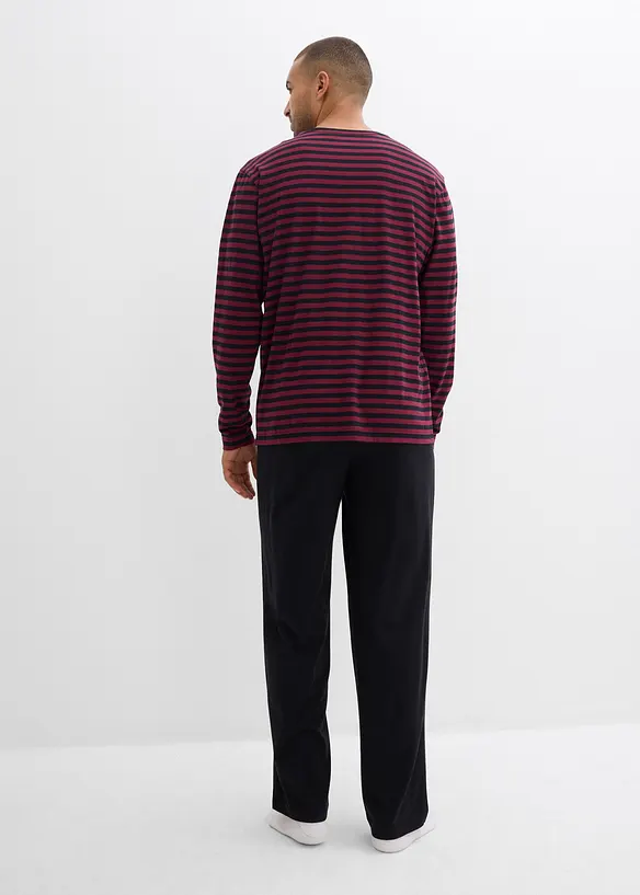 Pyžamo s dlouhým rukávem, z čisté bavlny, bonprix