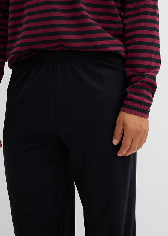 Pyžamo s dlouhým rukávem, z čisté bavlny, bonprix