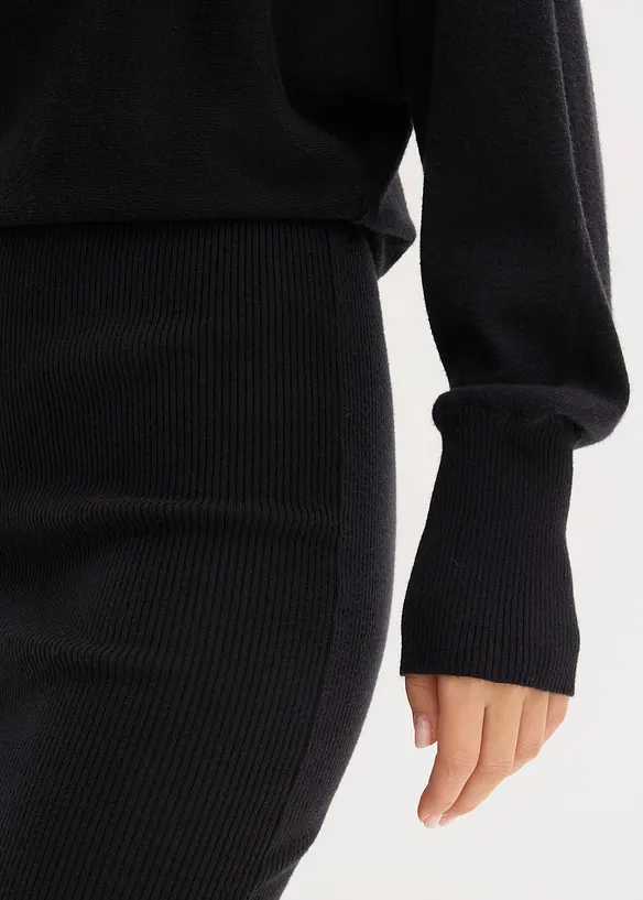 Pletené šaty z měkké viskózové směsi, bonprix