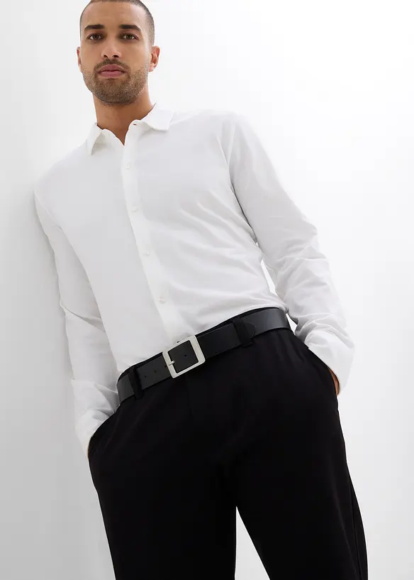Superstrečová košile z bavlněného piké, Slim Fit, bonprix