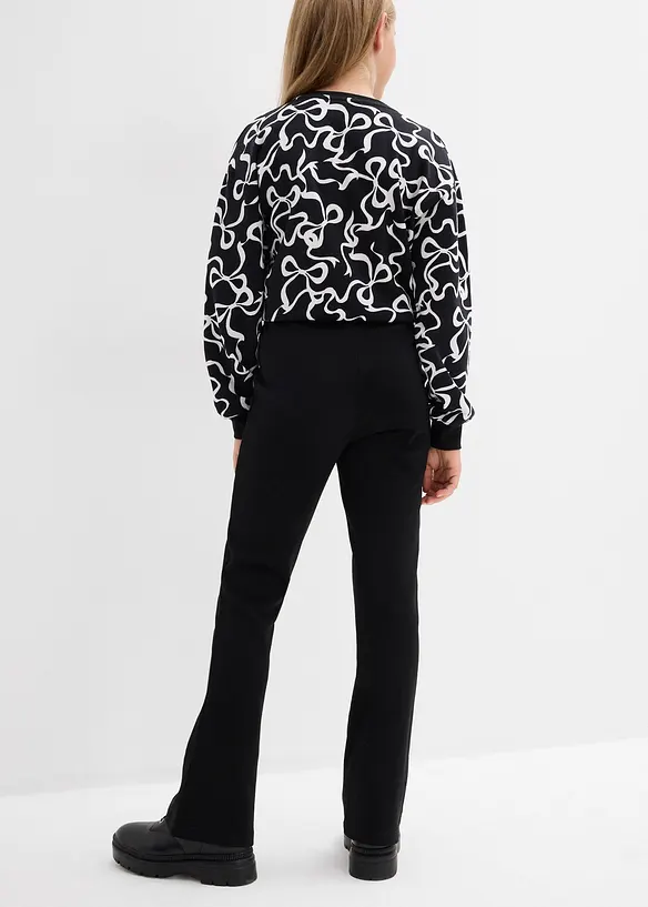 Rozšířené kalhoty z pevného bavlněného žerzeje, bonprix