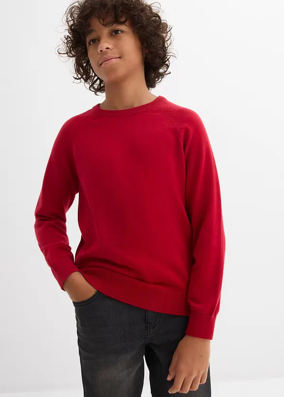 Svetr z jemného úpletu z čisté bavlny, bonprix