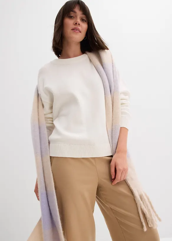 Oversize svetr z čisté bavlny, bonprix