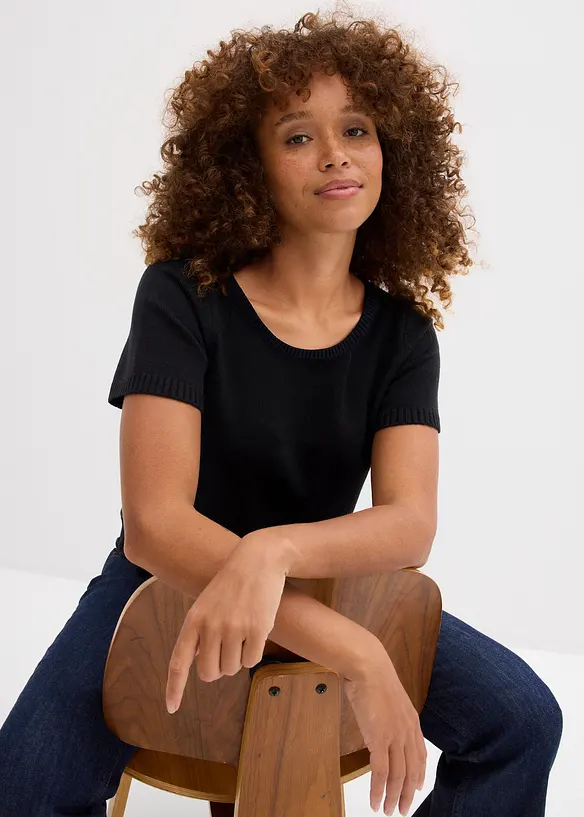 Svetr s krátkým rukávem, bonprix