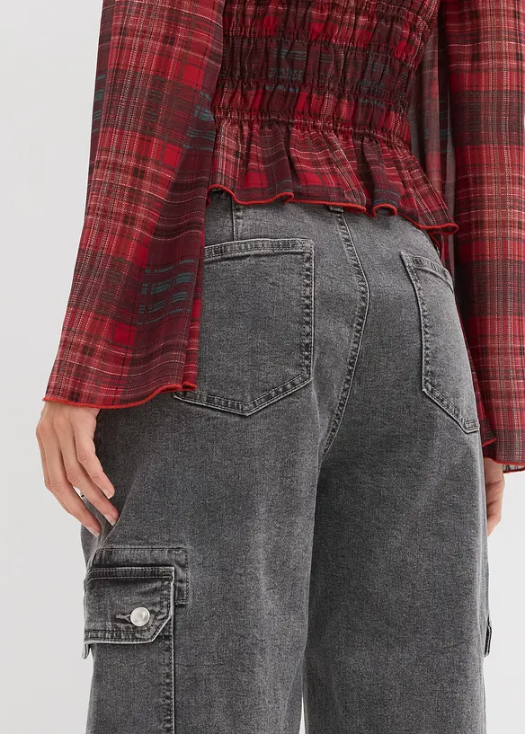 Cargo džíny, High Waist, bonprix