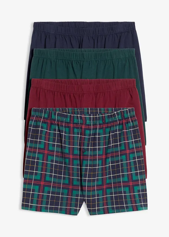 Volné široké boxerky s bavlnou (5 ks v balení), bonprix