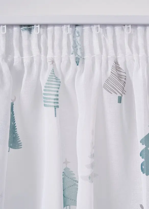 Z&aacute;clona s nati&scaron;těn&yacute;mi v&aacute;nočn&iacute;mi stromečky (1 ks v balen&iacute;), bonprix