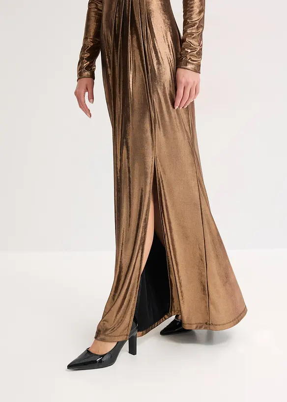 Večerní šaty z jemného žerzeje s leskem, bonprix