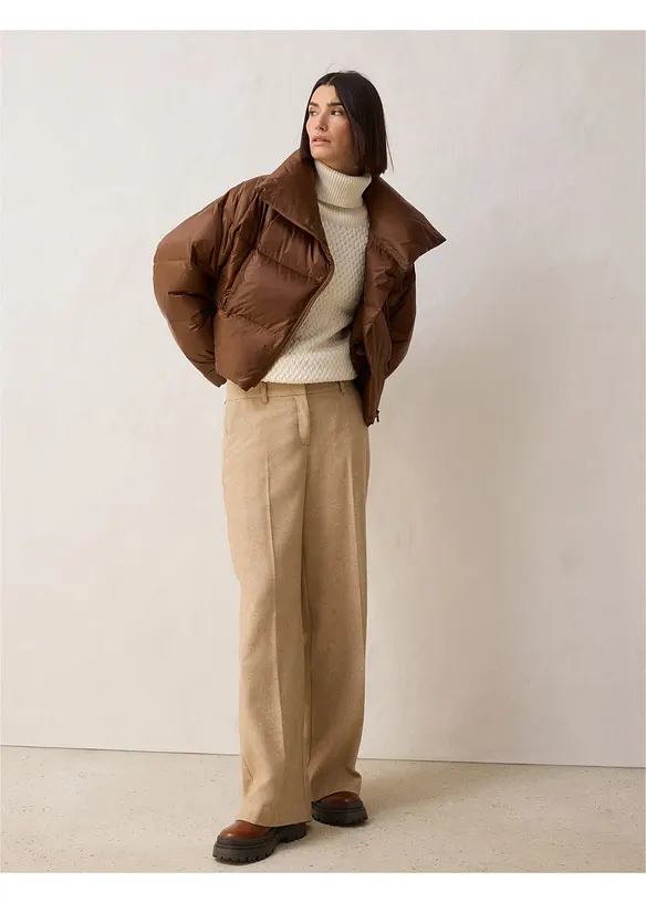 Péřová bunda s recyklovaným prachovým peřím, voděodolná, bonprix