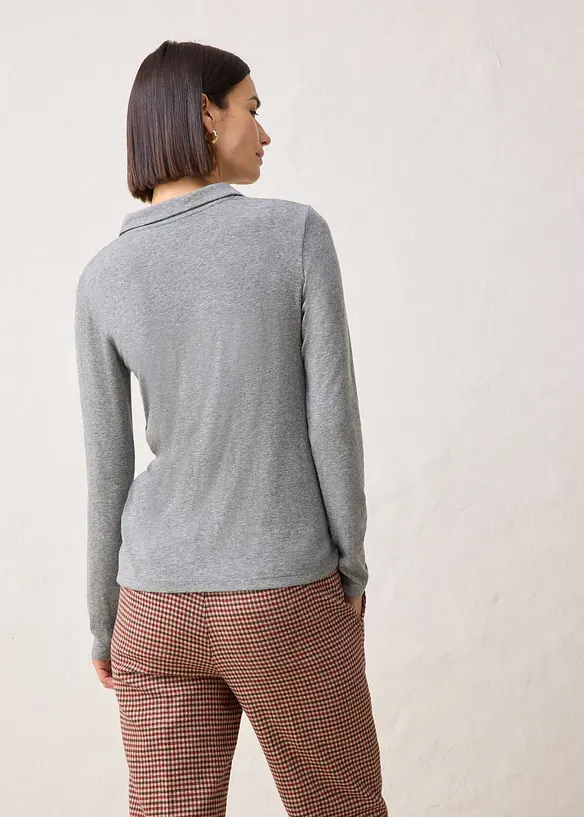 Triko polo s podílem vlny, bonprix