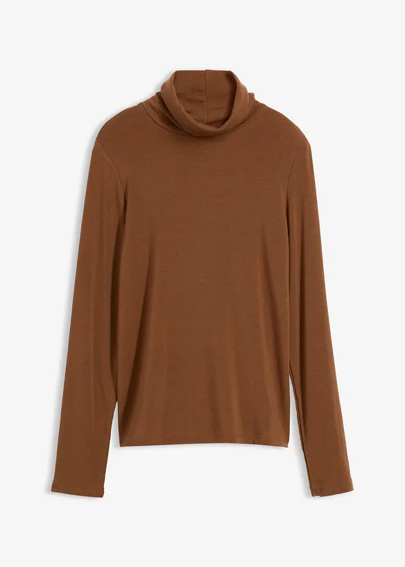 Rolákové tričko s podílem vlny, bonprix