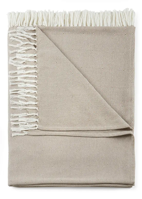 Přehoz s třásněmi, bonprix