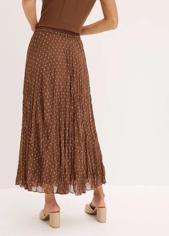 &Scaron;if&oacute;nov&aacute; sukně se zmačkanou &uacute;pravou, bonprix