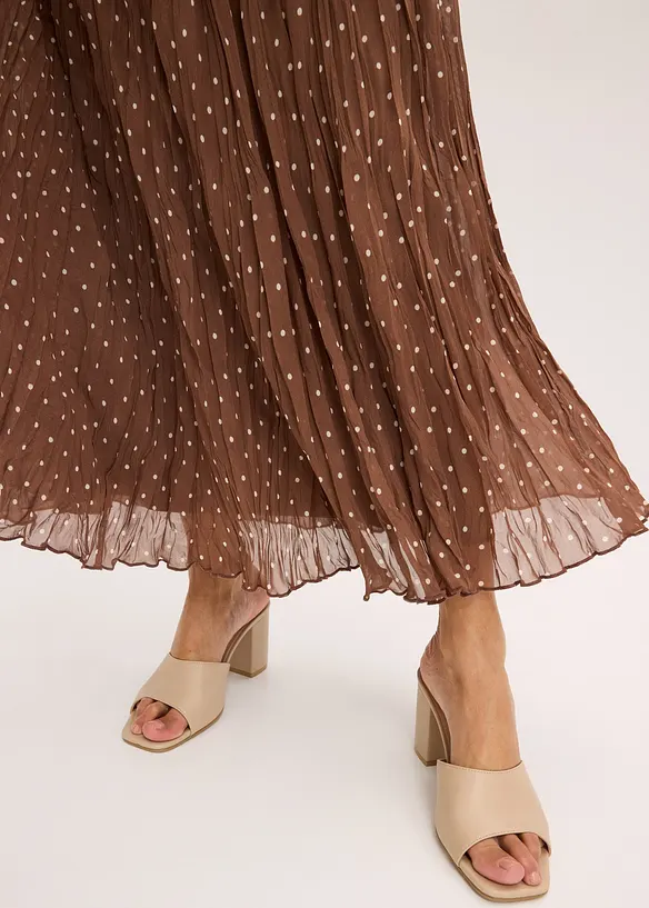 &Scaron;if&oacute;nov&aacute; sukně se zmačkanou &uacute;pravou, bonprix