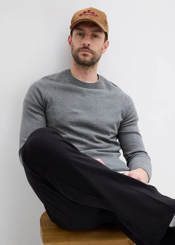 Svetr z jemné pleteniny z čisté bavlny (2 ks v balení), bonprix