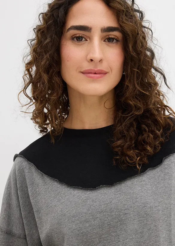 Mikina z měkké směsi s bavlnou, bonprix