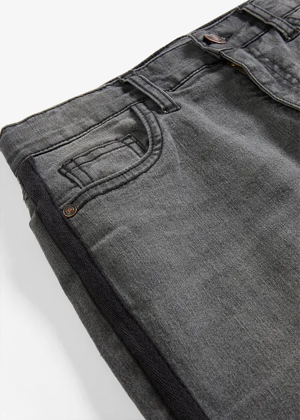 Termo džíny s žerzejovou podšívkou, Mid Waist, bonprix