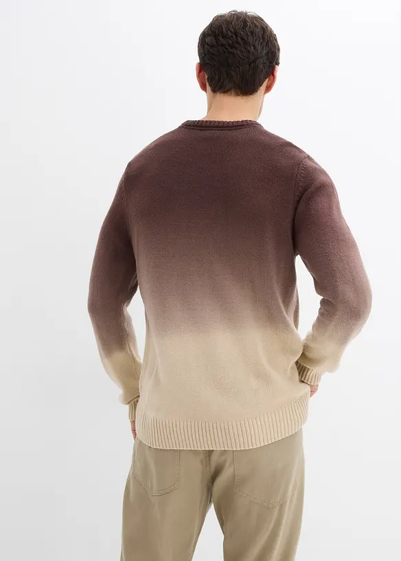 Svetr z jemné pleteniny s přechodem barev, bonprix