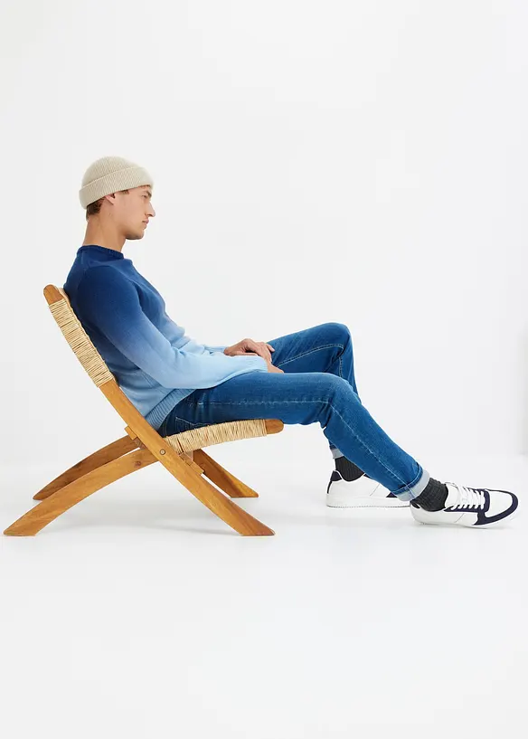 Svetr z jemné pleteniny s přechodem barev, bonprix