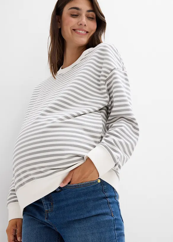 Těhotenské džíny 2 v 1 Straight, na těhotenství i po něm, bonprix