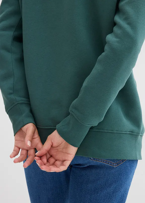 Mikina z bavlněné směsi, bonprix