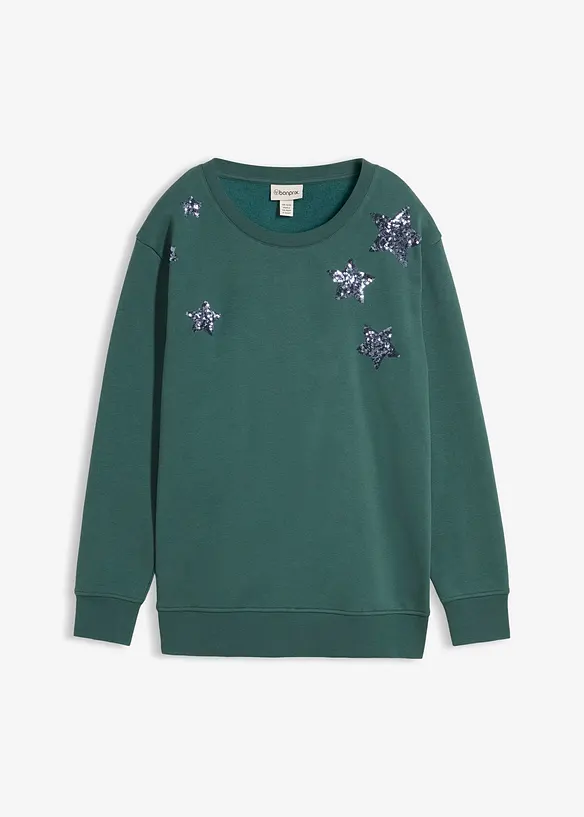 Mikina z bavlněné směsi, bonprix