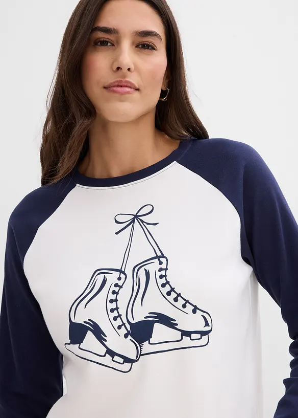 Raglánové triko z čisté organické bavlny, bonprix