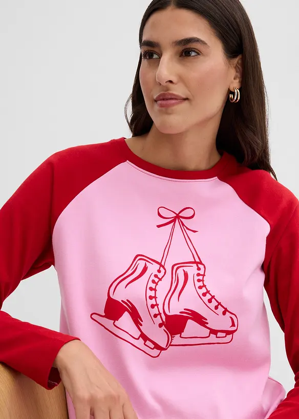 Raglánové triko z čisté organické bavlny, bonprix