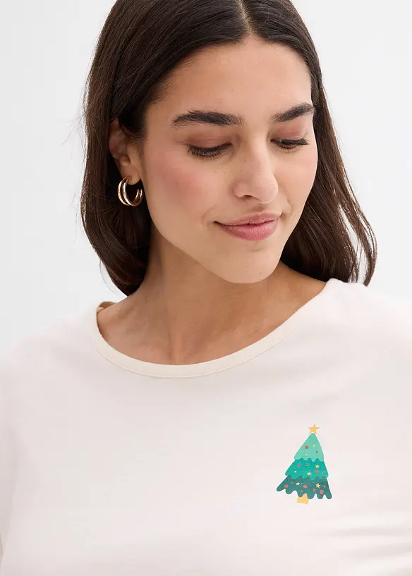 Tričko s dlouh&yacute;m ruk&aacute;vem, z čist&eacute; organick&eacute; bavlny, bonprix