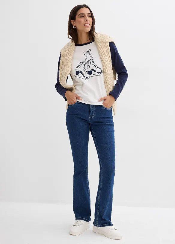 Raglánové triko z čisté organické bavlny, bonprix