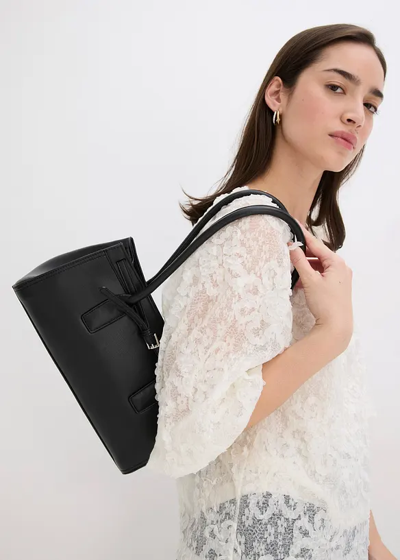 Halenka bez zapínání, se strukturovaným květinovým vzorem, bonprix